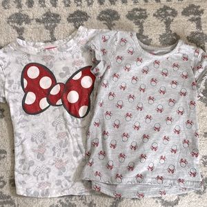 Girls size 4/5 Minnie shirts